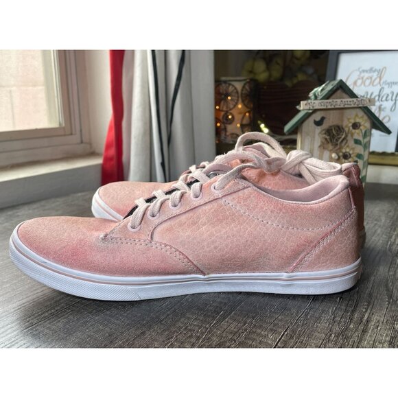 Pink Textured Van's skate women's 7 low rare 500714 EUC HTF cute - Picture 7 of 9